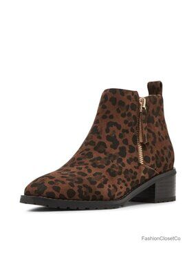 Blondo Waterproof Suede Ankle Boots with Stacked Heel